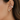 Baguette Cut Crystal Huggie Hoop Earrings