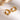 Two-Tone Bobble Hoop Earrings