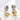 Bubble Hoop Earrings - Gold or Silver