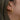 Oval Hammered Gold Hoop Earrings