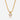 Modern CZ Pendant Gold Necklace